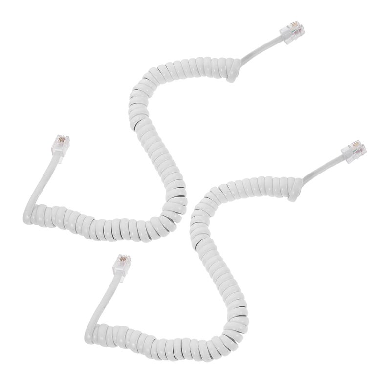 Coiled Phone Cord 3 Pack Tangle Free Stable Signal for Home Office - Image 1